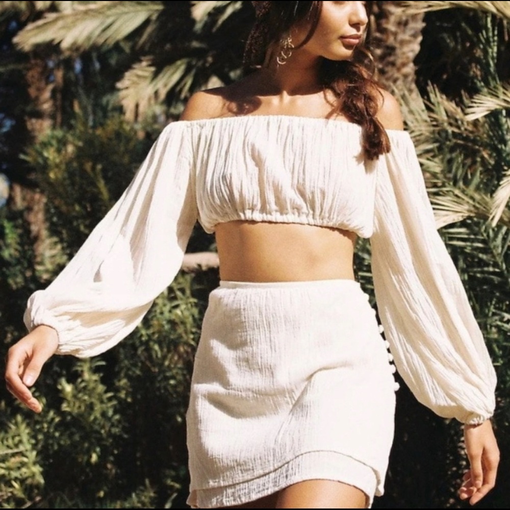 SAVANNAH MORROW THE LABEL GAUZE TOP